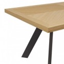 Table Fixe Kristel Chêne/Noir