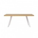 Table Fixe Kristel Chêne/Blanc