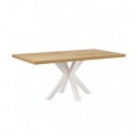 Table Fixe Elaine Chêne/Blanc