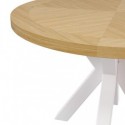 Table Fixe Beverly Chêne/Blanc