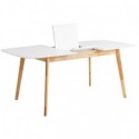 Table Ext. Kenna 140 Blanc/Chêne