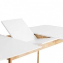 Table Ext. Kenna 140 Blanc/Chêne