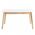 Table Ext. Enma 120 Blanc/Chêne