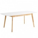Table Ext. Enma 120 Blanc/Chêne