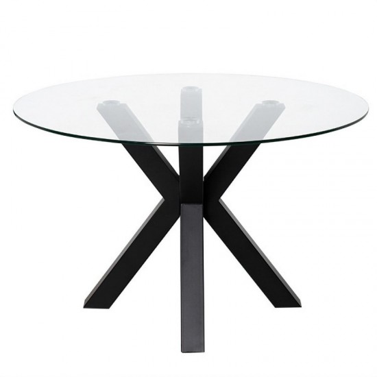 Table Fixe Jade Verre/Noir