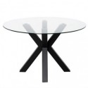 Table Fixe Jade Verre/Noir