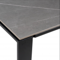 Table Ext. Janet 140 Gris/Noir