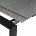 Table Ext. Janet 140 Gris/Noir
