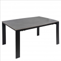 Table Ext. Janet 140 Gris/Noir