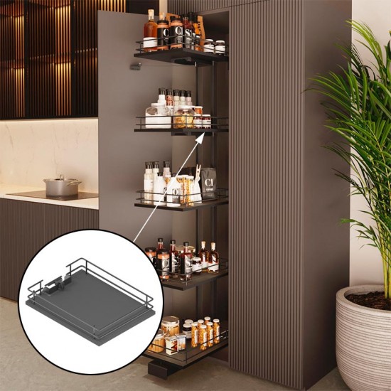 Panier pour Garde-manger Anthracite Titán Compact