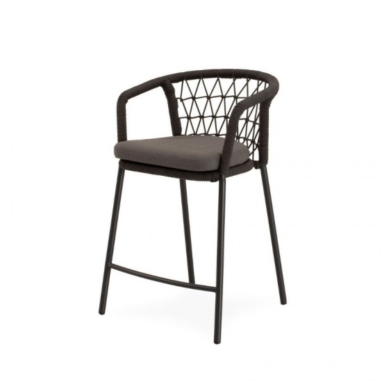 Tabouret d'extérieur EDWIN noir