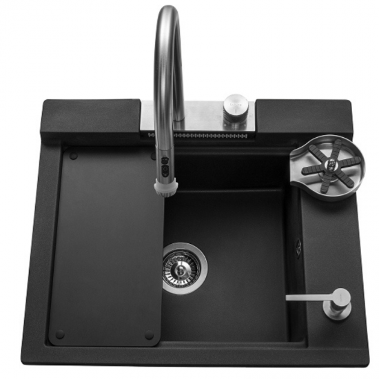 Évier Multifonctionnel Sur Comptoir Shiva Blanc