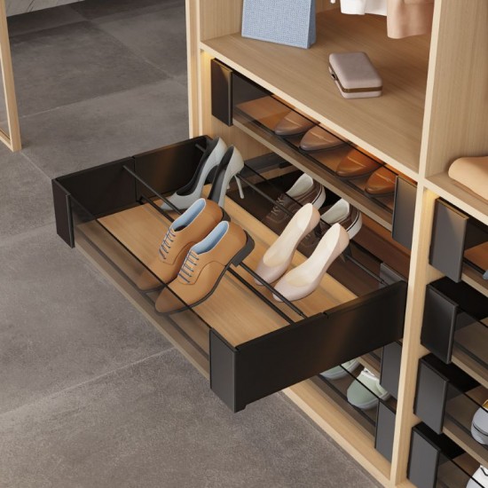 Support Chaussures Chic Extensible pour Armoire