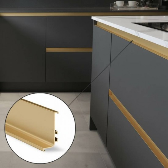 Profilé Gola Supérieur Horizontal Or 8006