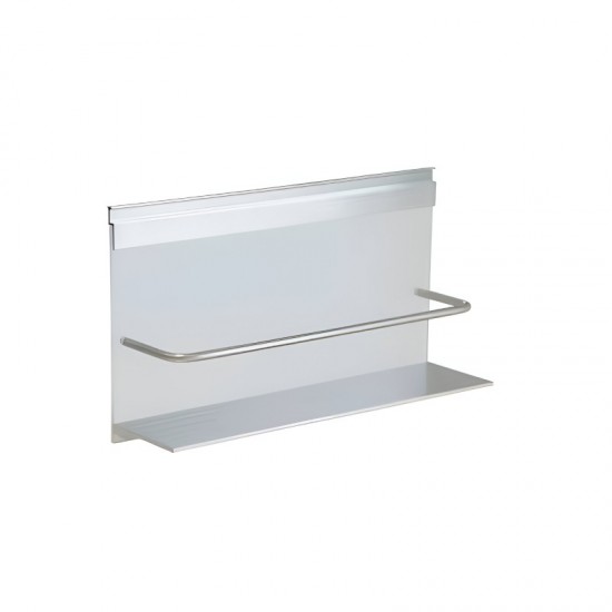 Porte-spécialités en aluminium et verre Linero Modern