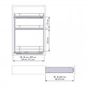 Wine Rack Amovible Avant 3 Hauteurs Compact
