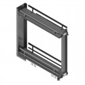 Wine Rack Amovible Anthracite Guides Latéraux Plat