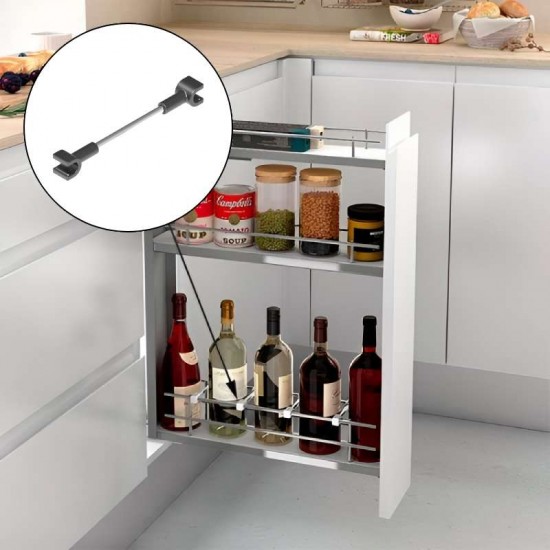 Séparateurs de Bouteilles Acier Chromé Compact (4 pcs)