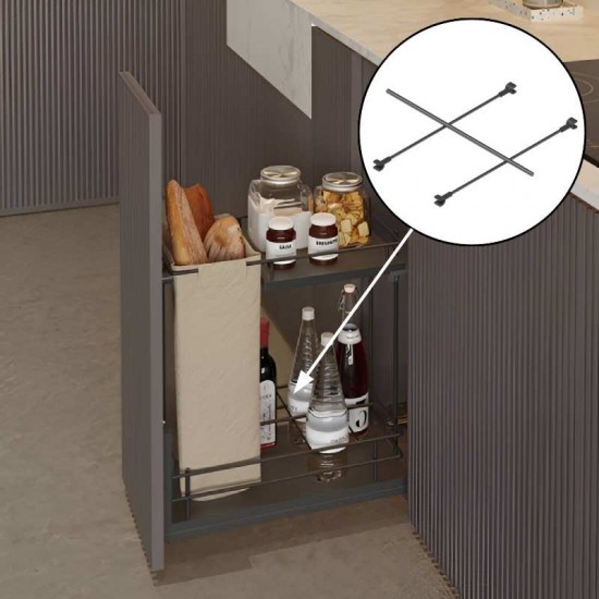 Séparateur Porte-bouteilles Panero Anthracite Compact