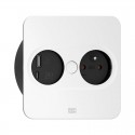 Module de Prises Twist 2 Rectangulaire Blanc