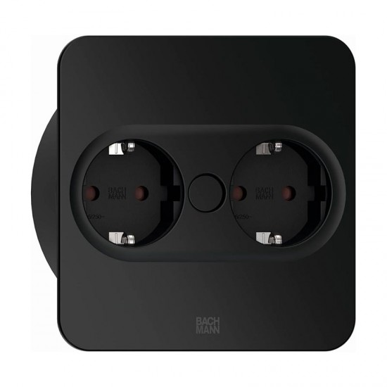 Module de Prises Twist 2 Rectangulaire Noir