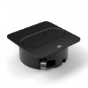 Module de Prises Twist 2 Rectangulaire Noir