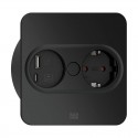 Module de Prises Twist 2 Rectangulaire Noir