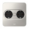 Module de Prises Twist 2 Rectangulaire Inox