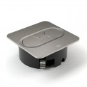 Module de Prises Twist 2 Rectangulaire Inox