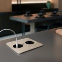 Module de Prises Twist 2 Rectangulaire Inox
