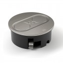 Module de Prises Twist 2 Rond Inox