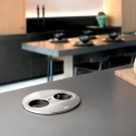 Module de Prises Twist 2 Rond Inox
