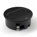 Module de Prises Twist 2 Rond Noir