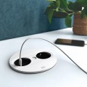 Module de Prises Twist 2 Rond Blanc