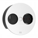 Module de Prises Twist 2 Rond Blanc