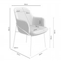 Chaise Abigail Gris Clair