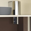 Boîte de Rangement avec Tour de Prises Élévateur 2 Noir