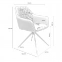 Chaise Amalia Gris Clair