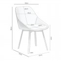 Chaise Amelie Gris Clair