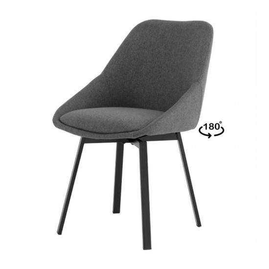 Chaise Amelie Gris Foncé
