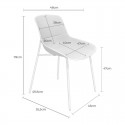 Chaise Diletta Blanc