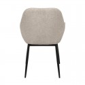 Chaise Isabella Beige Pied Noir