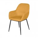 Chaise Isabella Moutarde Pied Noir