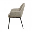 Chaise Isabella Taupe Pied Noir