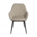 Chaise Isabella Taupe Pied Noir