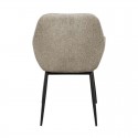 Chaise Isabella Taupe Pied Noir