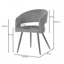 Chaise Kora beige