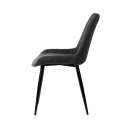Chaise Mila Gris Foncé