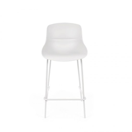 Tabouret Bas Fabian Blanc