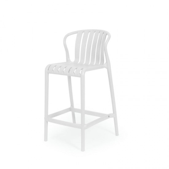 Tabouret Bas Bastian Blanc